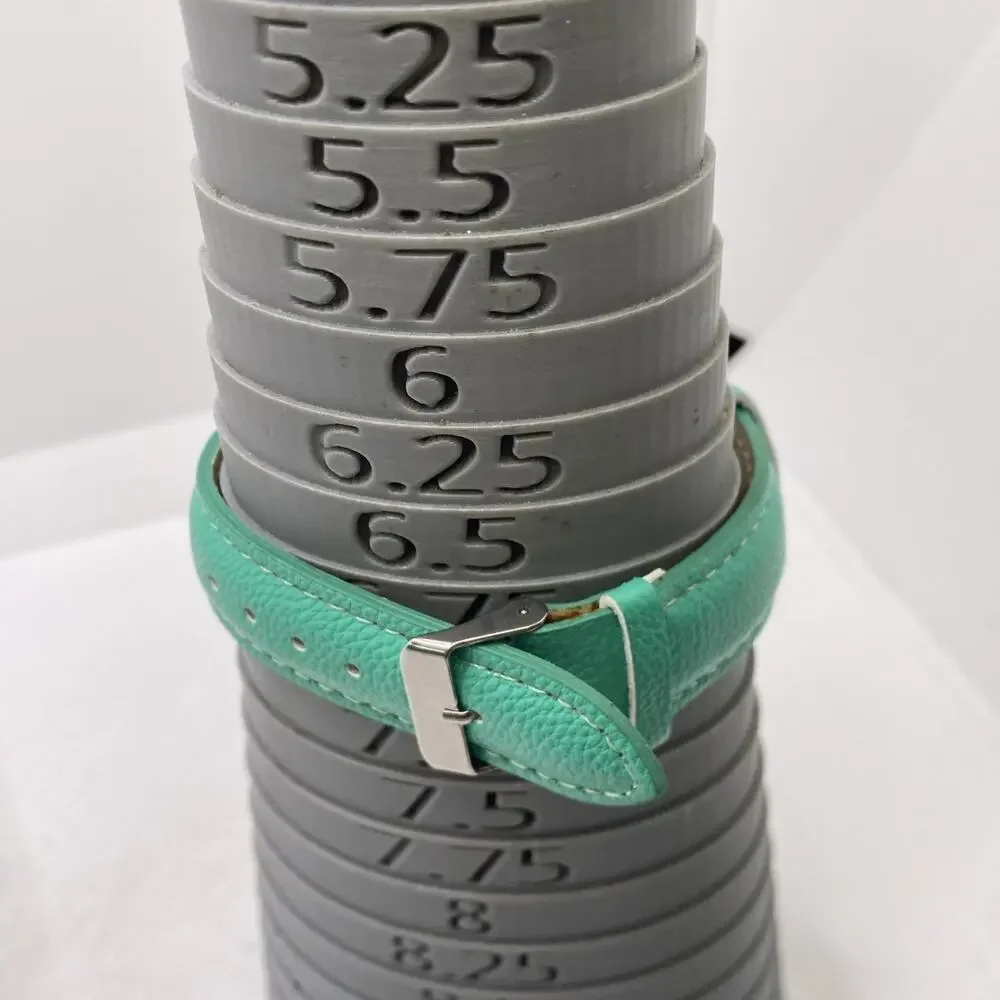 Geneva Gold Tone Green Watch Works New Battery